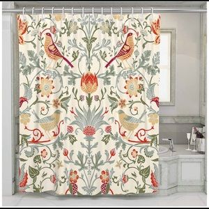 Brand new shower curtain, 66 x 72”, with hooks